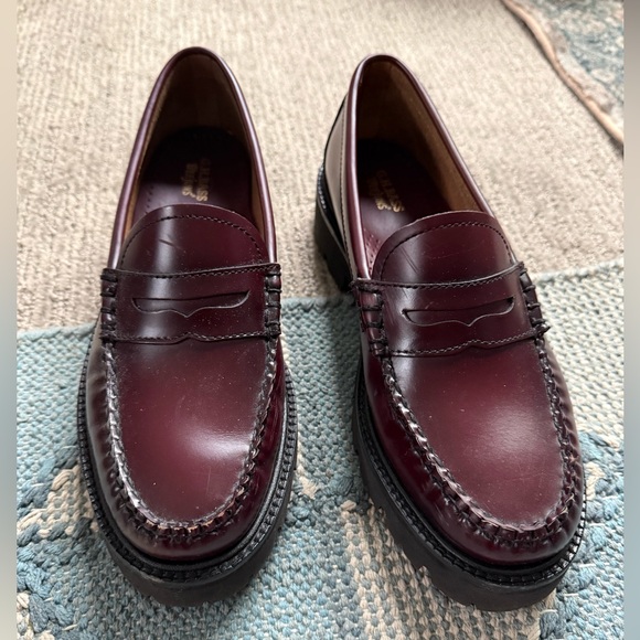 G.H. Bass & Co. Shoes - G.H. Bass & Co. Whitney Super Lug Weejuns Wine 8.5M